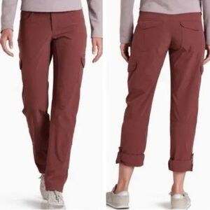 Kühl FreeFlex Rollup pant in Brick maroon red adjustable hiking pant size 10 R